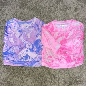 Cat & Jack pink and purple sweaters size 2T